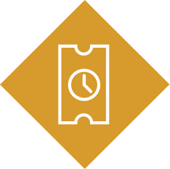 clock and ticket icon